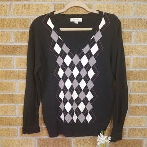 Black Oxford Sweater